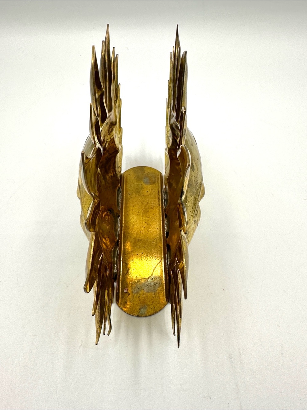 Golden Sunshine Face Metal Napkin / Letter Holder - Picture 3 of 11